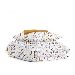 Детское постельное белье в кроватку COLORFUL STONES COSAS Бежевый 110х140 см Ирпень