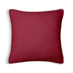 Наволочка 40х40 см Ruby Knitted Braid COSAS Бордо Хмельник