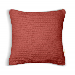 Наволочка 40х40 см Сinnamon Knitted Braid COSAS Кориця Надвірна