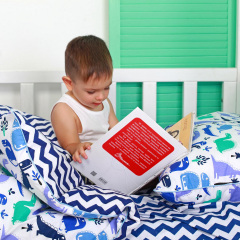 Дитяча наволочка COSAS BLUE DINO Ранфорс 40х60 см Синій Запоріжжя