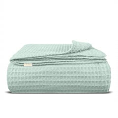 Плед-покривало вафельне COSAS 240х260 см Pistachio Greek Waffle Фісташковий Буча