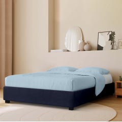 Ліжко двоспальне COSAS Mango Navy 180х200 см Синій Кременчук