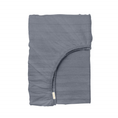 Простыня на резинке сатин 90х200 см STEEL Cosas Братское