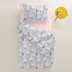 Євро наволочка COSAS LAMA 50х70 см Сірий Веселе