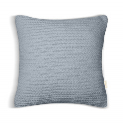 Наволочка COSAS Smoky Knitted Braid 50х50 см Сірий Самбір