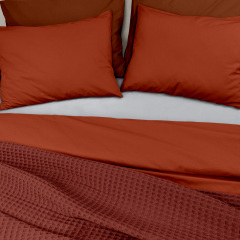 Покривало 160х230 см Ruby Greek Waffle COSAS Бордо Кобижча