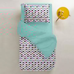 Детский пододеяльник COSAS LOVE Ранфорс 110х140 см Бирюзовый Кременец