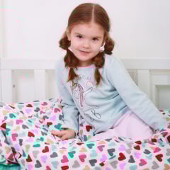 Детский пододеяльник COSAS LOVE Ранфорс 110х140 см Бирюзовый Кременец