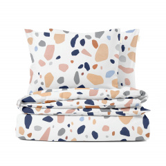 Полуторная постель без простыни GEMSTONES CS2 Cosas розовый 160х220 см Кременчуг