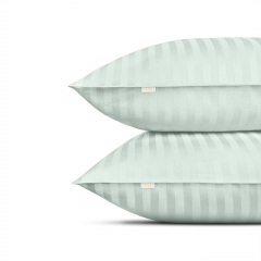 Євро постіль сатин з простирадлом на гумці PISTACHIO Cosas М'ятний 200х220 см Ніжин