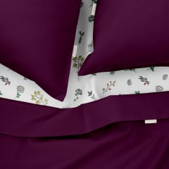 Двоспальна постіль з простирадлом на гумці Plum CS9 COSAS Марсала 180х220 см Київ