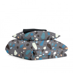 Подростковая постель с простыней на резинке GEMSTONES CS8 Cosas серый 160х220 см Гуляйполе