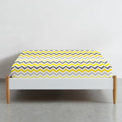 Детская простыня 110х160 см YELLOW ZIGZAG CS4 Cosas Александрия