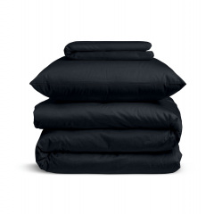 Дитяча постільна білизна сатин у ліжечко BLACK Cosas чорний 110х140 см Шепетівка
