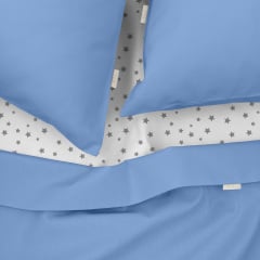 Полуторна постільна білизна Wave CS4 COSAS Лазуровий 160х220 см Гуляйполе