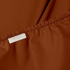 Простирадло на резинці COSAS СINNAMON Ранфорс 90х200х20 см Кориця Гуляйполе