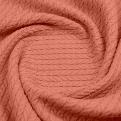 Плед-покривало косичка COSAS 230х240 см Amber Knitted Braid Помаранчевий Новомосковськ