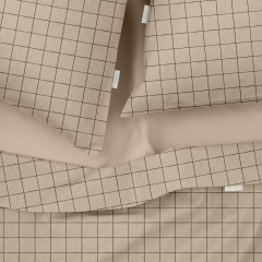 Євро постільна білизна BEIGE GEOMETRY CS2 COSAS Бежевий 200х220 см Конотоп