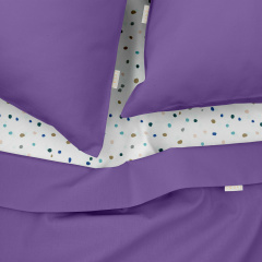 Євро постіль з простирадлом на гумці COSAS Lavender CS2 200х220 см Різнокольоровий Чернігів