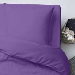 Подростковая постель с простыней на резинке Light Plum CS1 COSAS Орхидея 160х220 см Винница