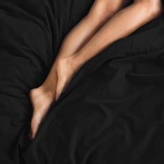 Євро постіль з простирадлом на гумці PANTHER CS2 COSAS чорний 200х220 см Сарни