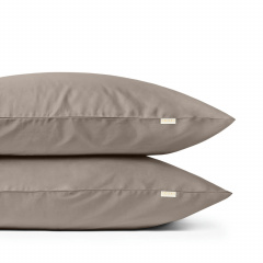 Двуспальная постель сатин с простыней на резинке BRONZE Cosas песочный 180х220 см Ковель