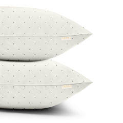 Семейный комплект постельного белья Mini Dots CS19 COSAS Белый 2х160х220 см Долина