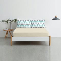 Набор наволочки и простыни COSAS BEIGE ZIGZAG MINT GREY COSAS мятный бежевый Братское