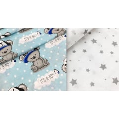 Набір пелюшок COSAS STAR BEAR BOY Бязь 80х100 см 2 шт Різнокольоровий Куйбишеве