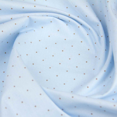 Двуспальная постель с простыней на резинке MINI DOTS CS38 COSAS Голубой 180х220 см Вышгород