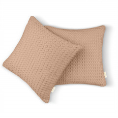 Наволочка 50х50 см Copper Waffle Weave COSAS Мідний Ковель