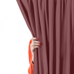 Штори на кухню та кімнату BLUEBERRY 2шт COSAS Marsala 180х270 см Надвірна