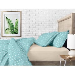 Півтораспальний комплект COSAS MINT STARFALL Ранфорс 160х220 см М'ятний Виноградів