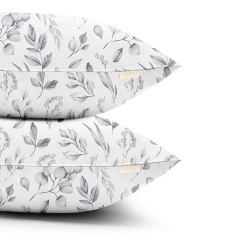 Полуторна постільна білизна STEPPE FLOWERS CS1 COSAS сірий 160х220 см Калуш