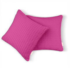 Наволочка 45х45 см Candy Waffle Weave COSAS Фуксія Кобижча