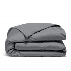 Евро постельное белье Grey COSAS серый 200х220 см Вышгород