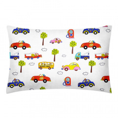 Євро наволочка COSAS CARS Ранфорс 50х70 см Білий Василівка