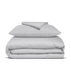 Подростковое постельное белье сатин SILVER Cosas серый 160х220 см Ужгород