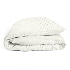 Подростковая постель с простыней на резинке MINI DOTS CS13 COSAS Белый 160х220 см Прилуки