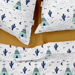 Євро наволочка COSAS CACTUS CS1 50х70 см Бірюзовий Київ