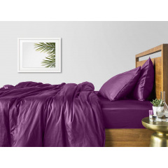 Евро пододеяльник COSAS VIOLET SATIN 200х220 см Фиолетовый Ясногородка