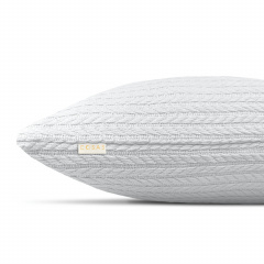 Наволочка COSAS Snow Knitted Braid 40х40 см Білий Бориспіль