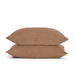 Півтораспальний комплект без простирадла COSAS RUM Ранфорс 160х220 см Коричневий Ірпінь