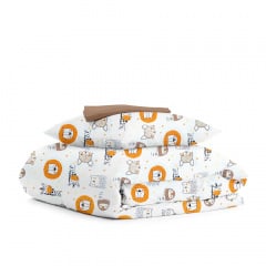 Підліткова постіль з простирадлом на гумці COSAS Leo Giraffe Cs1 160х220 см Різнокольоровий Одеса