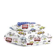 Підліткова постільна білизна CARS CS1 COSAS Білий 155х215 см Сміла