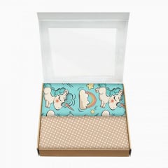 Набір пелюшок COSAS BEIGE UNICORN Бязь 80х100 см 2 шт Бежевий Ясногородка