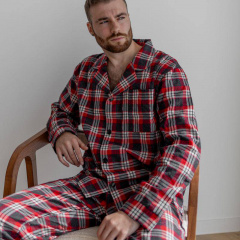 Мужская пижама COSAS SleepWay S Красно-голубой (SleepWay_red_S) Киев