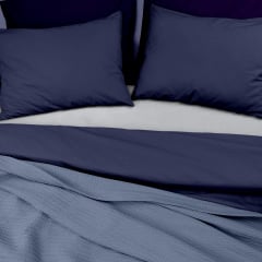 Плед-покривало косичка COSAS 200х220 см Nightfall Knitted Braid Синій Переяслав-Хмельницький