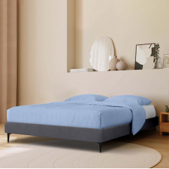 Ліжко двоспальне COSAS Mandarin Smoky 160х200 см Графіт Гуляйполе