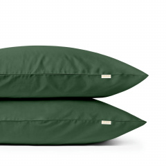 Двуспальное постельное белье сатин GREEN Cosas Зеленый 180х220 см Славянск